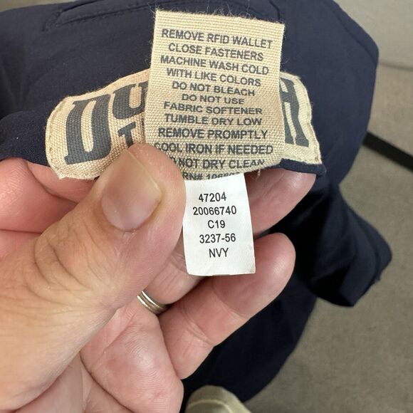 Duluth Trading Jacket Men L Navy Jet Equity Nylon Pockets Travel Outdoor Work - Picture 5 of 10